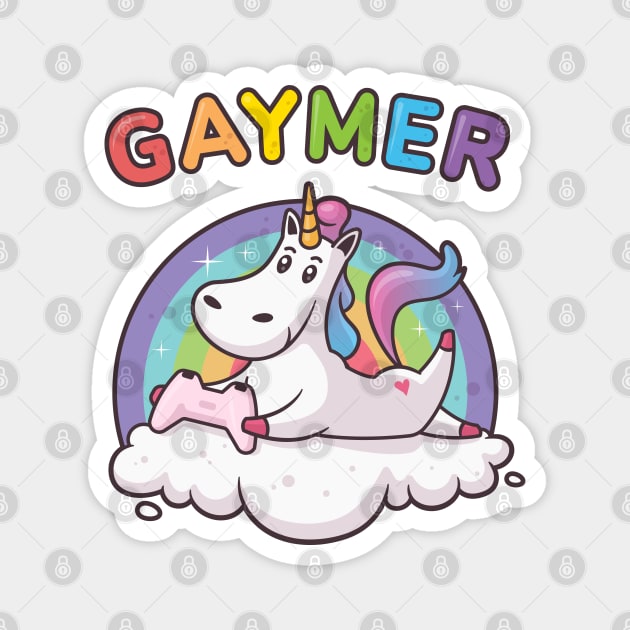 Gaymer Unicorn Magnet by zoljo