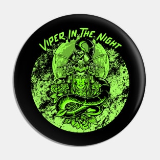 Viper In The Night Graphic Pin