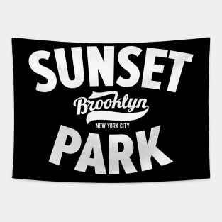 Sunset Park NYC - Urban Vibes Emblem for Trendsetters - Brooklyn Style Tapestry