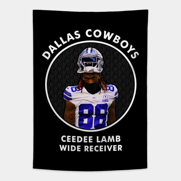 CEEDEE LAMB - WR - DALLAS COWBOYS Tapestry by Mudahan Muncul 2022