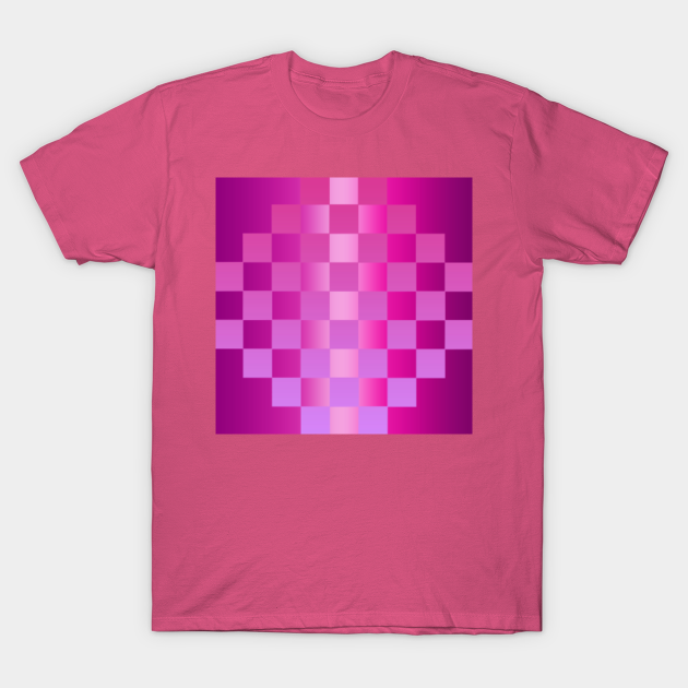 Discover pink pattern chequered design for girls - Pink Pattern - T-Shirt