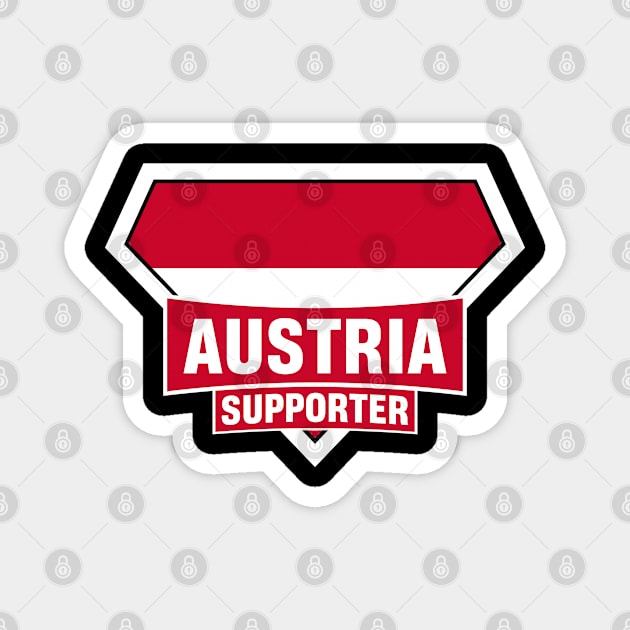 Austria Super Flag Supporter Magnet by ASUPERSTORE