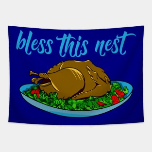 Blessed Thanksgiving Dinner Tapestry