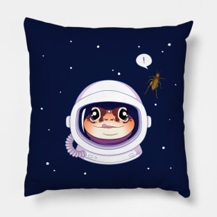 African Fat Tailed Gecko, Space Theme! Astronaut Gecko Pillow