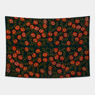 Seamless peaches pattern Tapestry