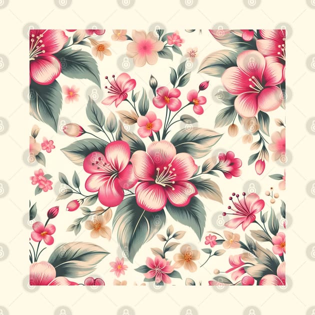 Pink Flowers by Jenni Arts