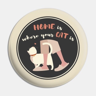 home is where your cat is Pin