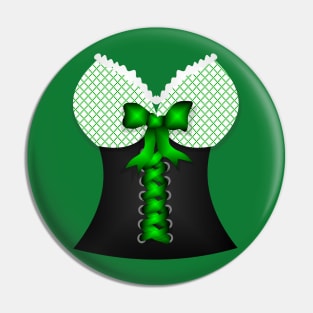 1980s St patricks day vintage Irish traditional leprechaun corset Pin