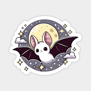 white bat of the night Magnet