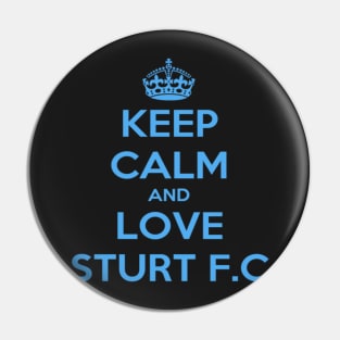 Keep calm and love sturt fc | AFL footy Pin