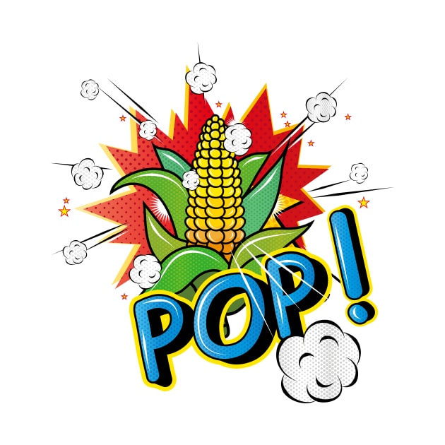 Corncob in pop art style by Kisho