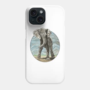 African Elephant Strutting Phone Case