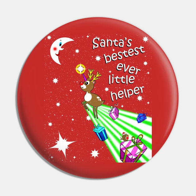 Santa's Little Helper Pin by SiSuSiSu