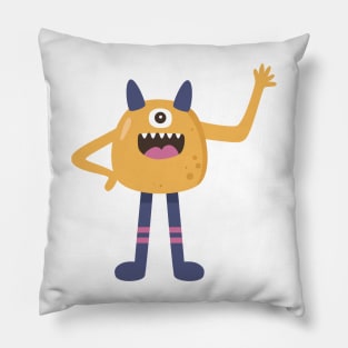 Cute one eye monster Pillow