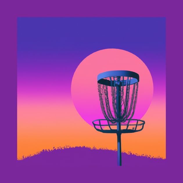 Disc Golf Against Florida Sunset by Star Scrunch