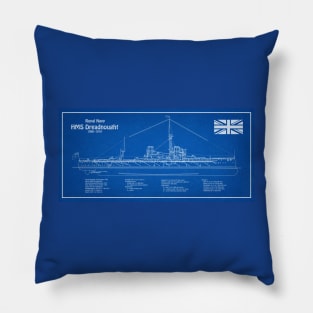 HMS Dreadnought ship plans - ADL Pillow