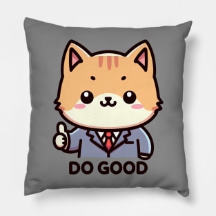 DO GOOD Cat Office Worker Pillow