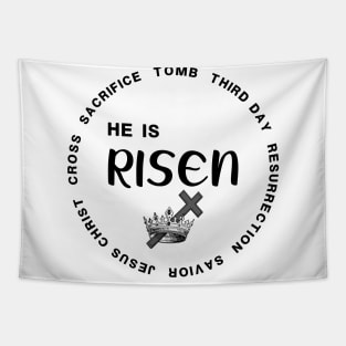 He Is Risen Easter Christian Tapestry