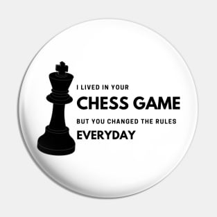 I Lived in Your Chess Game Taylor Swift Pin