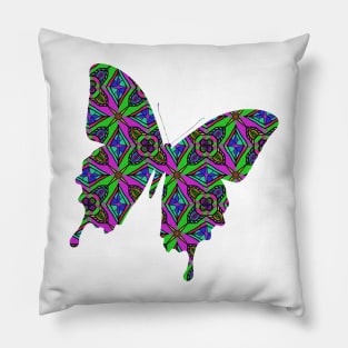 Neon Diamond Pattern Pillow