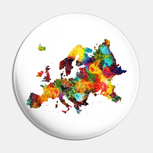 Map of Europe Pin