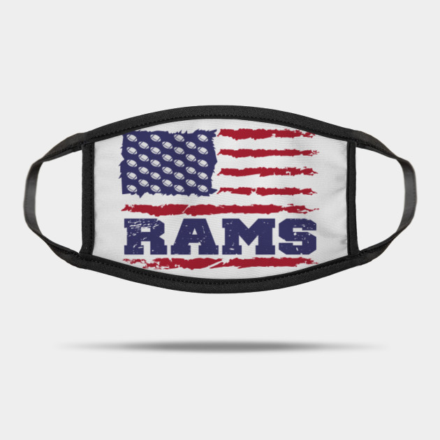 Los Angeles Rams Football American Flag T Shirt Los Angeles