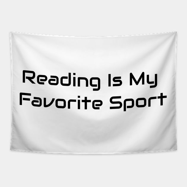 Reading Is My Favorite Sport Tapestry by Jitesh Kundra