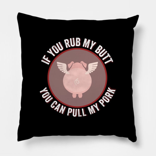 Pulled Pork BBQ Grilled Design Pillow by Jimmyson