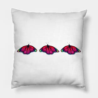 Rainbow Butterflies Pillow