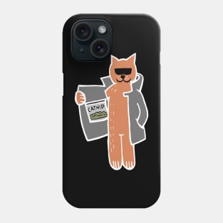 Catnip Dealer Cat (White) Phone Case