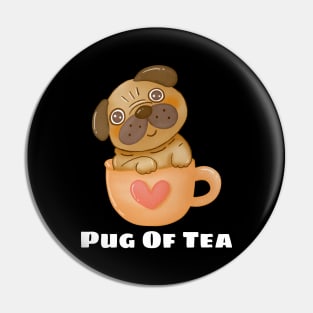 Pug Of Tea - Pug Pun Pin