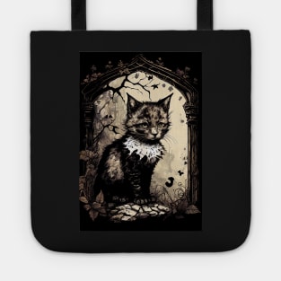 Cute brown cat - old school Tote