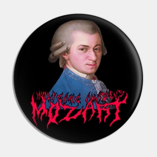 Mozart Metal (In Technicolor) Wolfgang Amadeus Mozart Pin