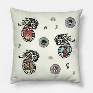 Paisley Portrait Aesthetic Sheet Pillow