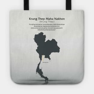 Bangkok Thailand: Longest City Name (ceremonial); "Krung Thep Maha Nakhon" Tote