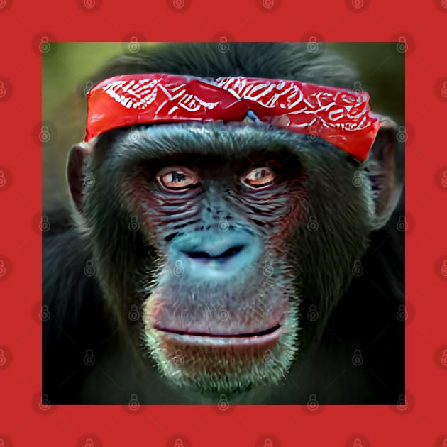 Funny cheeky chimps bored monkey ape by PlanetMonkey