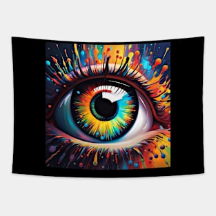 Rainbow Eye Tapestry