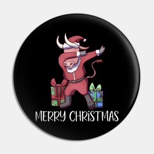 Christmas Dabbing Ox Pin