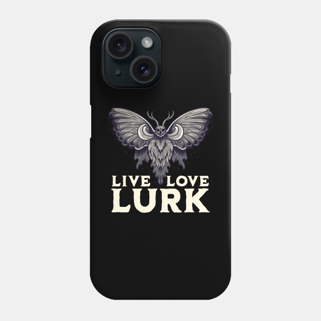 Funny Mothman Cryptozoologist Gift Phone Case by Emmi Fox Designs