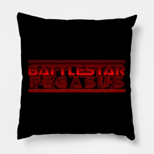 Battlestar Pegasus - Red Logo Pillow