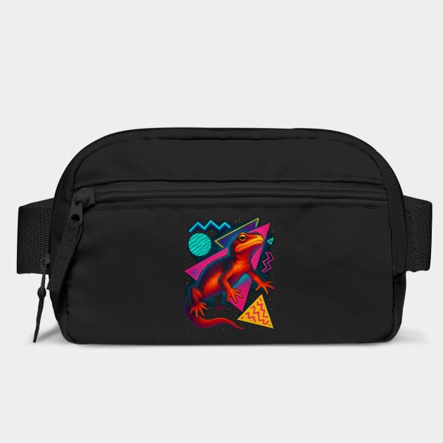 Retro Neon Rough-skinned Newt by Reptiq's Store