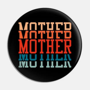 Mother In Sport Style And Retro Colors Pin