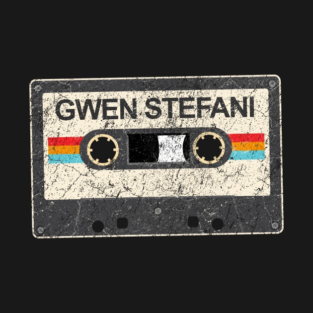 Gwen Stefani kurniamarga vintage cassette tape by kurniamarga.artisticcolorful