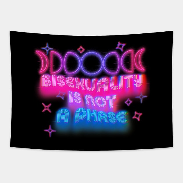 Bisexuality is not a phase - futuristic design Tapestry by Deardarling