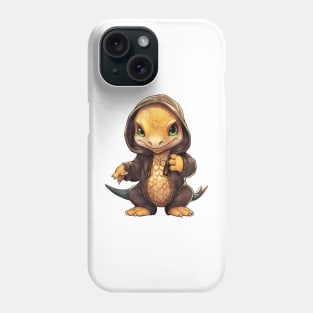 Komodo Dragon Wearing Hoodie Phone Case