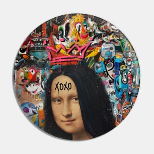 Mona Lisa pop art Pin