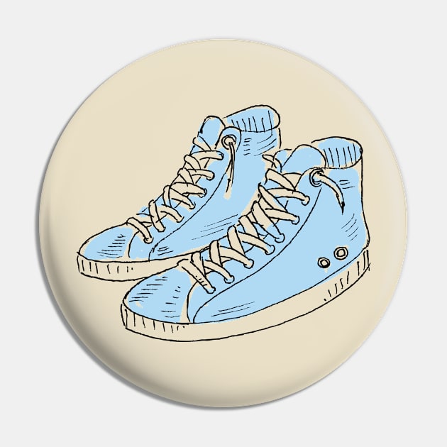 sneakers doodle Pin by DigiToonsTreasures