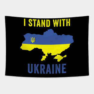 I Stand With Ukraine, Ukraine Map Tapestry