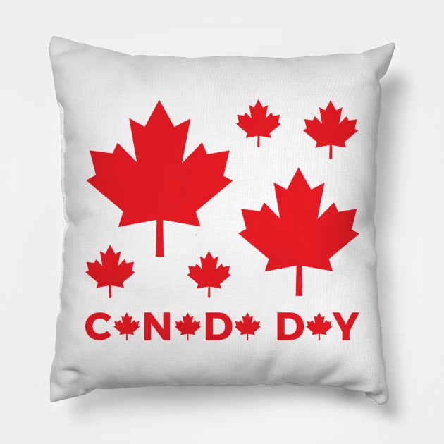 Canada Day Pillow by Unicorn Artist