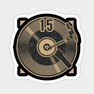 45 Record Adapter (Distressed) Magnet